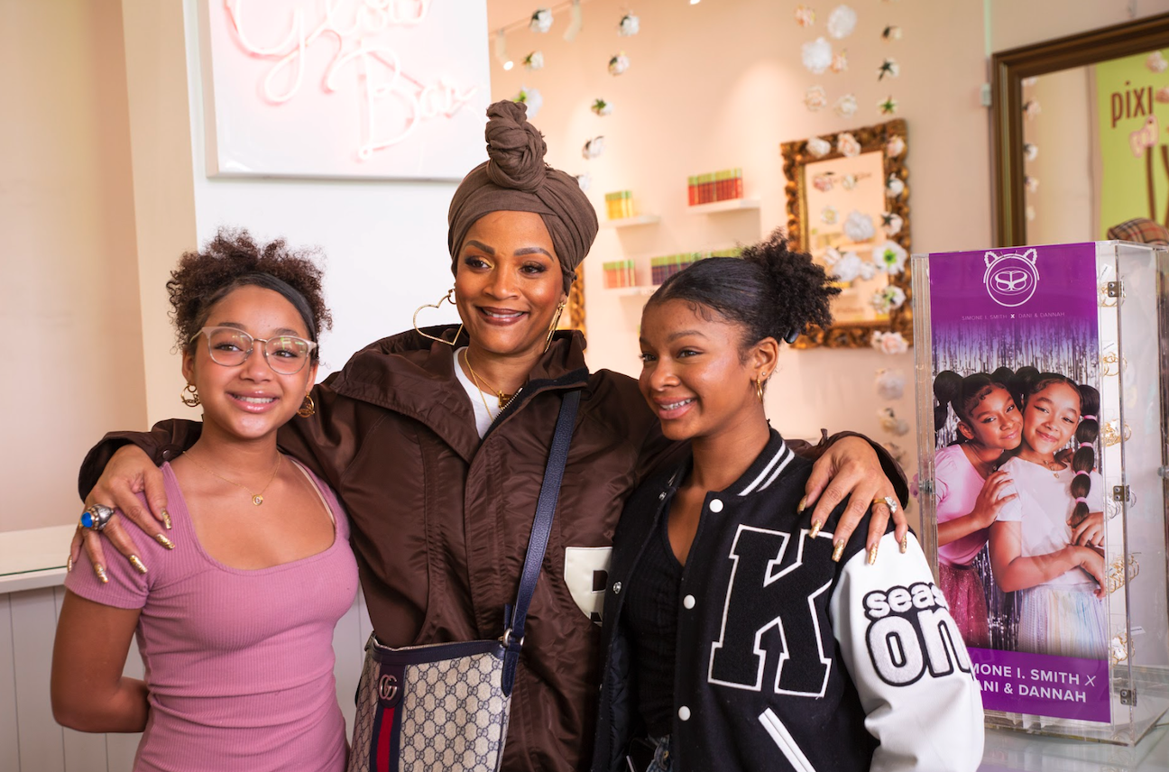Dani and Dannah with Simone I. Smith at jewelry brand launch