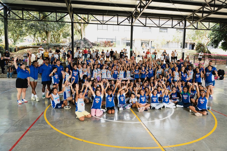 Youth basketball program activation produced by MMG